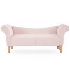 Christopher Knight Home Merlin Vintage Upholstered Velvet Tufted Bench with Rolled Arms - 2 of 4