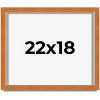 PosterPalooza | Flat Brown Picture Frame - UV Acrylic, Backing Board, Hanging Hardware Included - 2 of 4