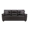 4 Piece Living Room Set, Faux Leather Sofa Set with Storage Ottoman Bench, Ultimate Comfort Couch for Living Room,Lounge Room-Morden Fort - 4 of 4