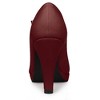 Allegra K Women's Round Toe Platform Ankle Strap Chunky Heel Pumps - 3 of 4