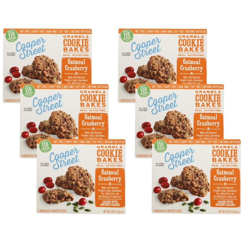Cooper Street Oatmeal Cranberry Granola Cookie Bakes - Case of 6/6 oz, 1 of 5