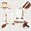 SUGIFT 3-Piece Hardshell Luggage Set with TSA Lock, PC+ABS Construction and Spinner Wheels - 4 of 4