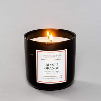 2-Wick Black Glass Blood Orange Lidded Jar Candle 12oz - The Collection by Chesapeake Bay Candle