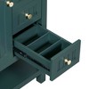 FURNIinspire Bathroom Storage Cabinets 30 Inch Bathroom Vanity Cabinet Combo With Ceramic Sink, Bathroom Under Sink Organizer, Green, 18.3"*30"*33.59" - 4 of 4