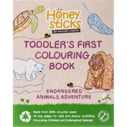 Toddler's First Coloring Book An Endangered Animals Adventure - Honeysticks