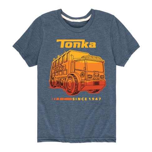 Tonka Garbage Truck Short Sleeve Graphic T shirt Heather Blue 5t Target
