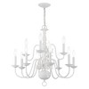 Livex Lighting Williamsburgh 12 - Light Chandelier in  White - 2 of 3