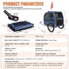 Dog Bike Trailer,Foldable Pet Bicycle Carrier with Waterproof Cover,Quick Release Wheels,100 lbs Capacity–LAOTIES - 4 of 4