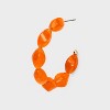 Beaded Hoop Earrings - A New Day™ Orange - 2 of 2