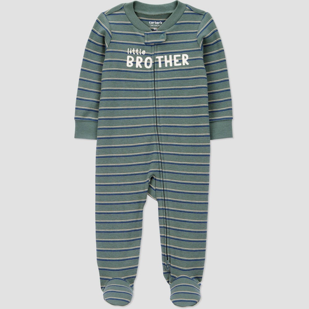 Carter's Just One You® Baby Boys' Little Brother Sleep N' Play - Green 9M