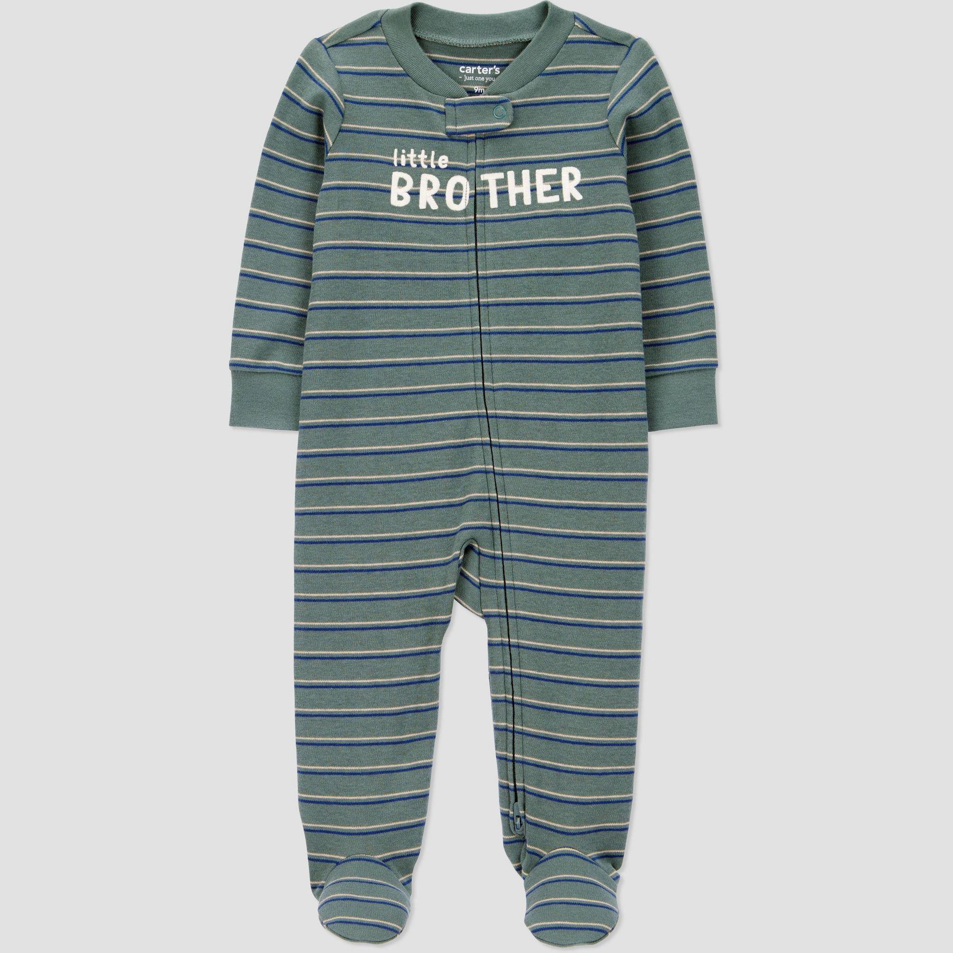 Carter's Just One You® Baby Boys' Little Brother Sleep N' Play - Green Newborn