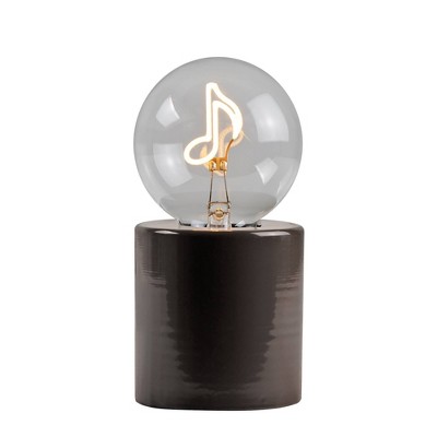 West & Arrow Music Note Filament LED Light Bulb Foraging Brown Base