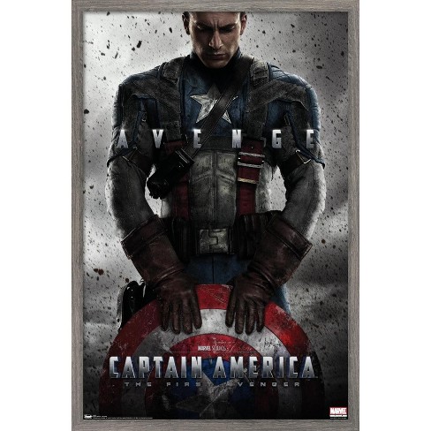 Marvel - Captain America - The First Avenger - One Sheet Framed Wall Poster Prints - image 1 of 4