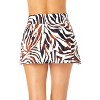 Women's Tiger Dance Stripe Banded Side Skirted Swim Bottom - 2 of 4