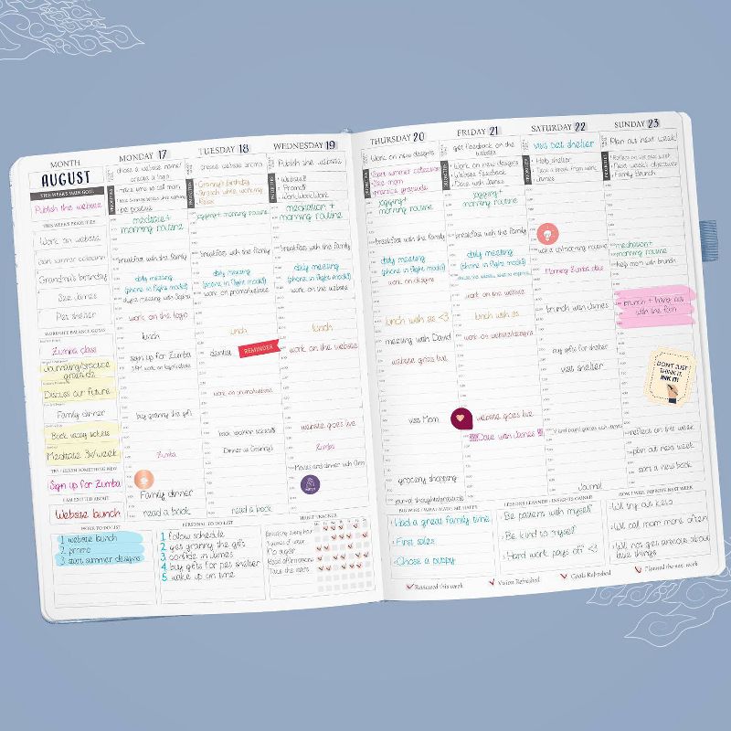 Undated PRO Schedule Planner Weekly/Monthly 8.5&#34;x11&#34; Periwinkle - Legend Planner, 3 of 7
