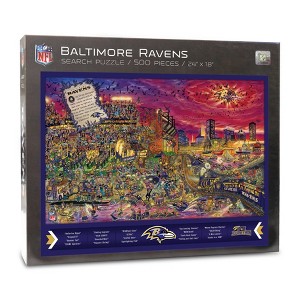 NFL Baltimore Ravens Joe Journeyman Seek and Find Puzzle - 500pc - 1 of 4