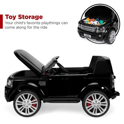 Black 12V 2-Seater Land Rover Ride-On SUV with Remote Control