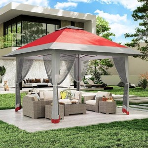 GustoWave 13x13FT Pop-Up Gazebo, Instant Canopy for Patio, Backyard - 1 of 4