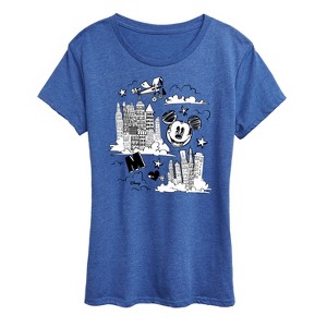 Women's - Disney - Mickey Mouse Short Sleeve Graphic T-Shirt - 1 of 4