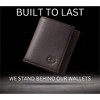 Leather Trifold RFID Wallet For Men With Flip Out ID Holder (Coffee) - 4 of 4