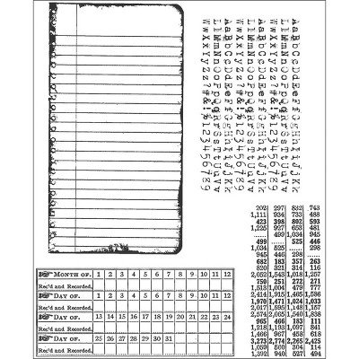 Tim Holtz Cling Stamps 7"X8.5"