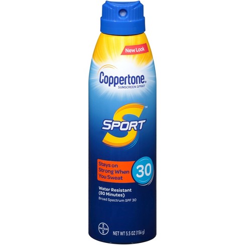 coppertone sunscreen sport spray spf 5oz btl oz mist sun lowes target block