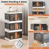 Acoinel 8.4 Gallon Collapsible Storage Bins with Lids,Doors and Wheels - 4 of 4
