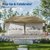10x20 Pop Up Canopy with 2 Sidewalls - Heavy Duty Outdoor Canopy Tent with Portable Roller Bag - 2 of 4