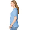 Woman Within Plus Size Ribbed Square Neck Elbow-Sleeve Tee - 4 of 4