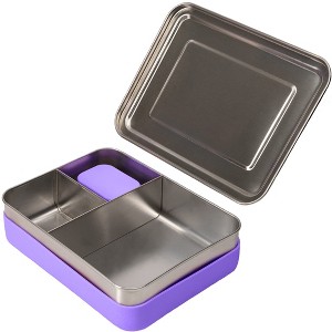 WeeSprout 18/8 Stainless Steel Bento Box - 3 Compartment Lunch Box, for Kids & Adults - 1 of 4