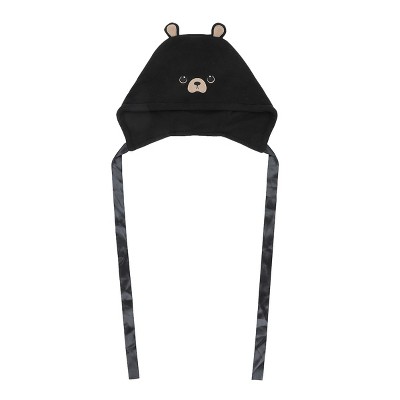 Novelty Beanie 3D Bear Hood Chin Ties Beanie