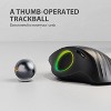 ProtoArc Wireless Bluetooth Trackball Mouse 2.4G RGB Ergonomic Rechargeable 3 Adjustable DPI 3 Device Connection & Thumb Control for PC, iPad, Mac - 2 of 4