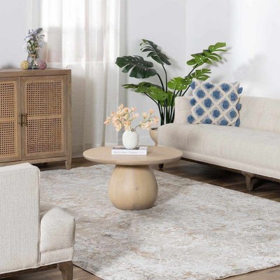 Gray and Beige Stain-Resistant Rectangular Area Rug 7'10" x 10'2"