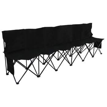 Yaheetech 6 Seats Portable Folding Bench For Sports Camping