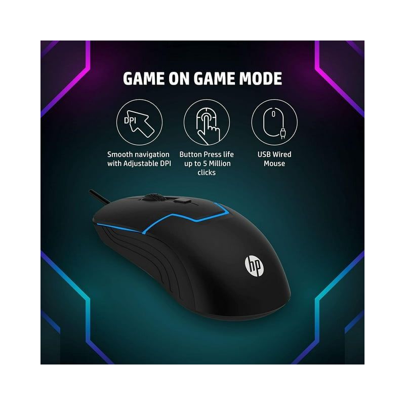 HP USB Wired Gaming Mouse - Ergonomic Optical Mice - M100, 4 of 9
