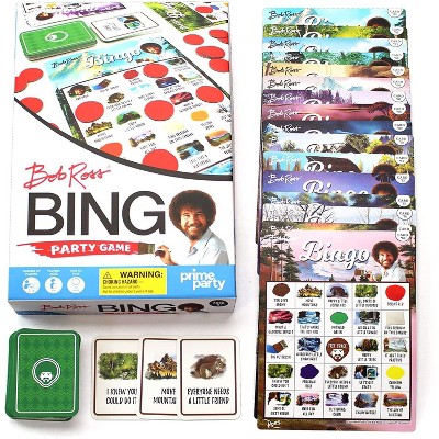Prime Party Bob Ross Bingo Party Game | Up to 16 Players