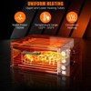 Commercial Countertop Pizza Oven,1800W Stainless Steel Electric Pizza Maker with Timer & Crumb Tray for Home/Restaurant - 2 of 4