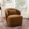 KINWELL Modern Boucle Upholstered 360° Swivel Accent Chair - 2 of 4