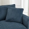 Corduroy Fabric Lazy Sofa Chair with Armrests, Soft Seat Cushion and Ergonomic Backrest for Living Room, Bedroom - 3 of 4