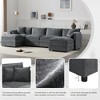 AENKYO Corner Sofa Upholstered Furniture, Sofa 4-Seater, Sofa with Footrest, L-Shape Couch, Sofa Bed for Living Room - 2 of 4