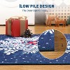 TackView Christmas Snowflake Area Rug Rug Washable Non Slip,Christmas Rugs for Living Room, Low Pile Throw Rug Carpet - 4 of 4