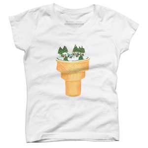Girl's Design By Humans Sno-Cone By BullShirtCo T-Shirt - 1 of 3