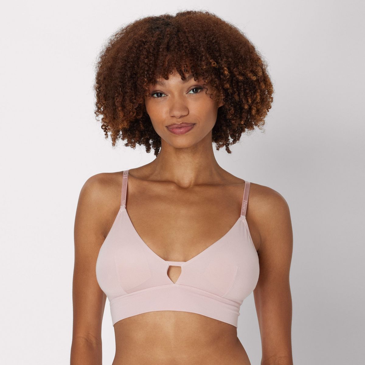 Hanes Originals Women's SuperSoft Longline Triangle Bralette
