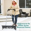 CASL Brands Outdoor Heavy-Duty Rolling Snow Plow Pusher Shovel with Plastic Wheels and Adjustable Aluminum Handle - 26" - 4 of 4