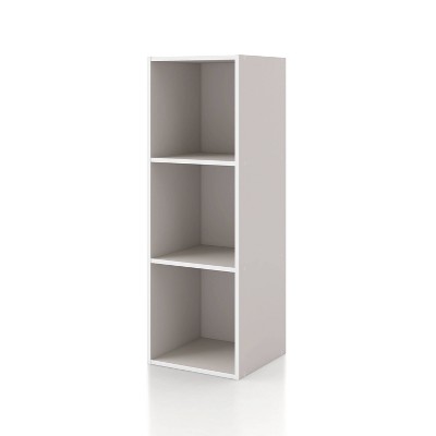 24/7 Shop At Home 35.3" Silkpath Modern 3 Cube Stackable and Modular Bookcase