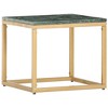 vidaXL Coffee Table End Table Side Sofa Table Real Stone with Marble Texture - 2 of 4