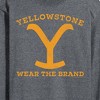 Men's - Yellowstone - Wear The Brand Y Long Sleeve Graphic T-Shirt - 2 of 4