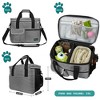 PetAmi Dog Travel Bag, Pet Supplies Organizer with Pockets, Food Container Collapsible Bowls, Gift Accessories Weekend Camping - 2 of 4