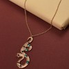 SOHI Women's Gold Snakehead Pendant Necklace - 3 of 4