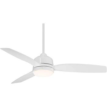 54" Casa Vieja Tres Aurora Modern Indoor Outdoor Ceiling Fan with Dimmable LED Light Remote White Opal Diffuser Wet Rated for Patio Exterior House